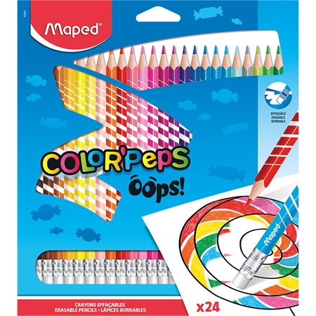 Crayons de couleurs effaçables