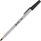 Business Source Ballpoint Stick Pens Medium point black (box 12)