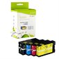 Compatible Ink Jet Cartridge (Alternative to Canon PGI-1200XL) Package of 4 black, cyan, magenta and yellow