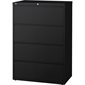 Lateral File 4 drawers. 42 x 19 x 52-1 / 2 in. H. 195 lbs. black