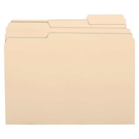 File Folders Letter size 1 / 3-cut tab in assorted positions