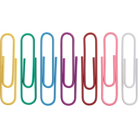 Trombones de couleur en vinyl Couleurs variées jumbo (bte 250)