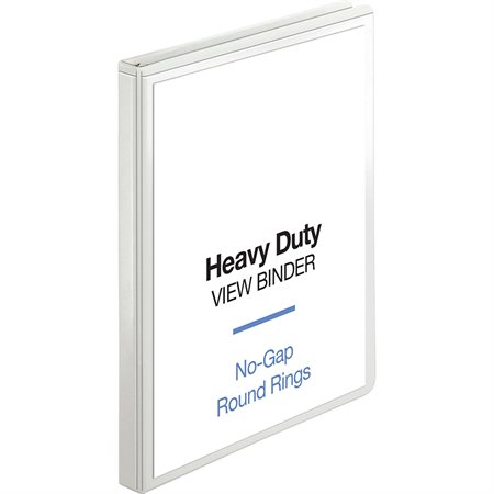 Heavy-Duty View Binder 1 / 2 in. white