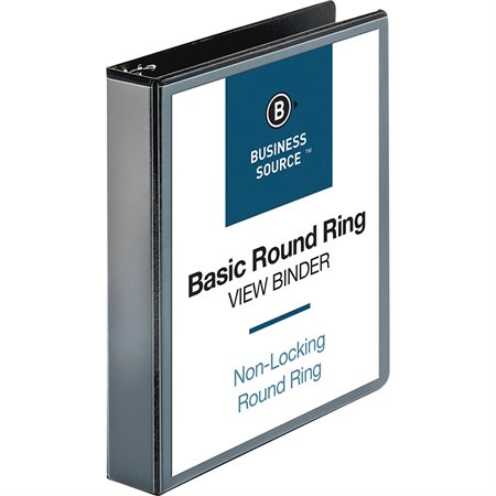 Presentation Round Ring View Binder 1-1 / 2 in. black