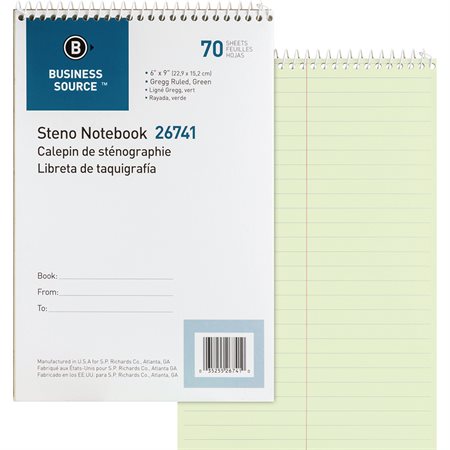 Steno Notebook 70 sheets, yellow