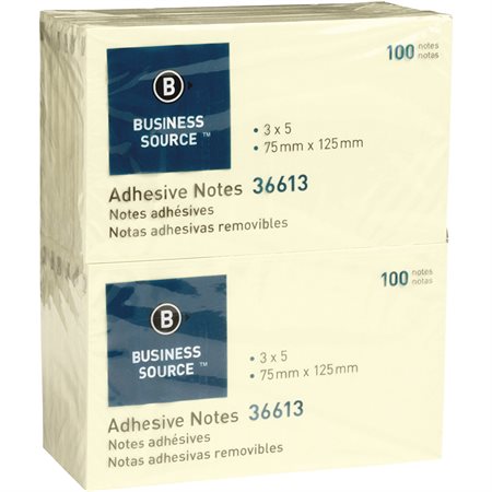 Self Adhesive Notes Package of 12 3 x 5 in.