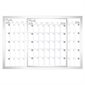 Magnetic Dry-Erase Calendar Board