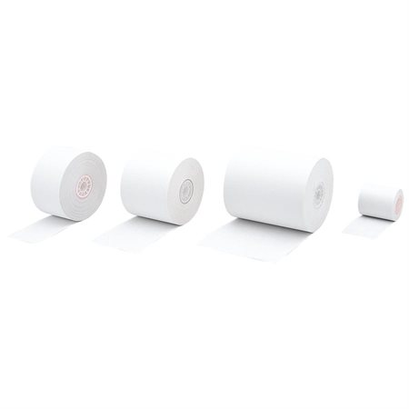 Cash Register and Calculator Paper Roll Package of 10 1-3 / 4" x 155' x 3" dia.