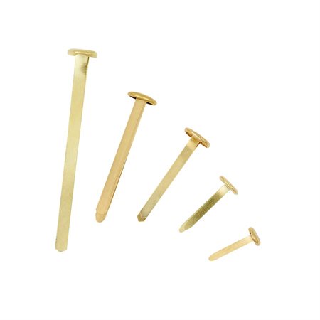 Fasteners Brass-plated white metal 2”