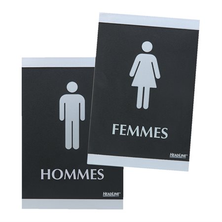 Enseigne d'identification de salle hommes / femmes