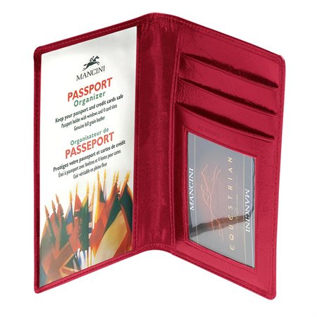 Passport case red