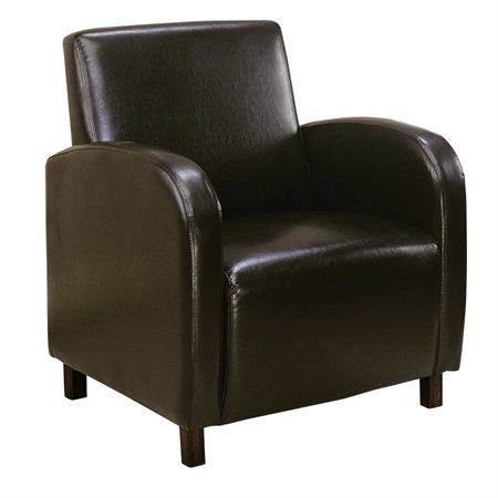 Fauteuil club brun foncé