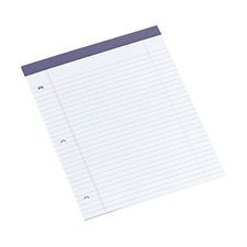 Bloc de papier Perf-Perfect® Format lettre (8-1/2 x 11-3/4 in.) ligné 11/32, perforé 3 trous