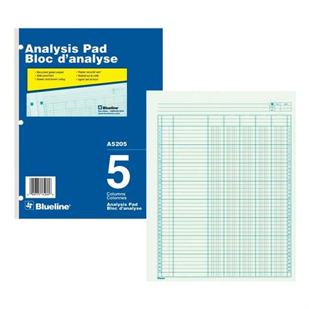 Bloc d'analyse A5200 5 col.