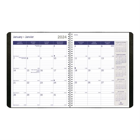 DuraGlobe™ Monthly Diary (2025) Corinth soft cover