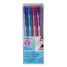 FriXion® Ball Clicker Retractable Erasable Pen 0.5 mm. Package of 4 assorted colours