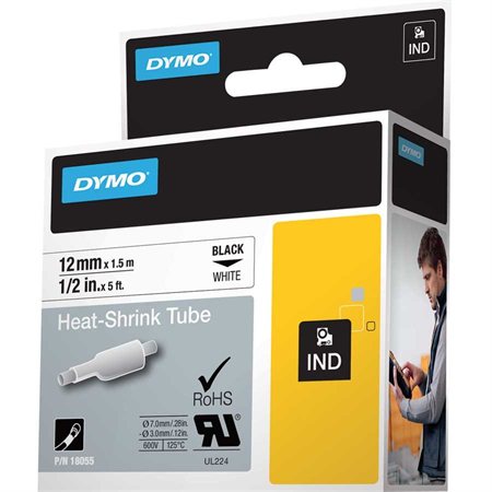 Rhino Industrial Tapes 12 mm x 1.5 m - For heat-shrink tube