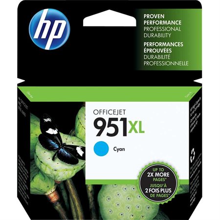 HP 951XL High Yield Ink Jet Cartridge cyan