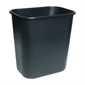 Poubelle côté bureau Moyen, 26.6L, 14-1 / 4 x 10-1 / 4 x 15"H noir