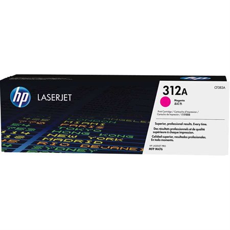 Cartouche de toner HP 312A À l'unité magenta