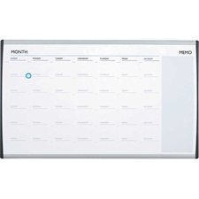 Tableau pour cloison Arc™ Calendrier magnétique effaçable à sec 30 x 18 po