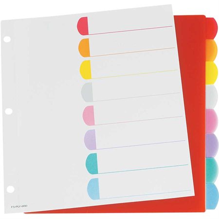 Rapidex™ Poly Dividers 8 tabs