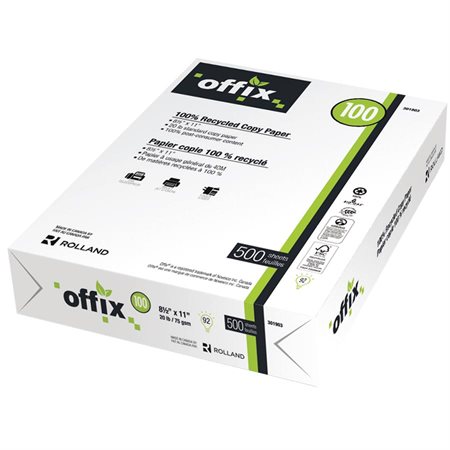 Offix® 100 Recycled Paper Package of 500 8-1 / 2 x 14