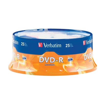 16x writable DVD-R disk Spindle. pkg 25