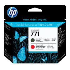 HP 771 Printheads matte black/red