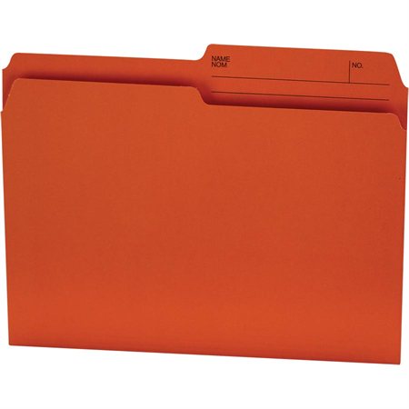 Reversible Coloured File Folders Letter size orange