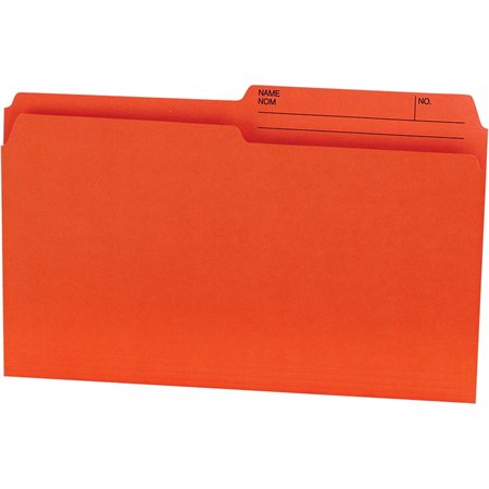 Reversible Coloured File Folders Legal size orange