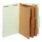 Pressboard Classification Folder 8 fasteners. 3-1 / 2 in. expansion. Legal size green