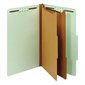 Pressboard Classification Folder 6 fasteners. 2-1 / 2 in. expansion. Legal size green