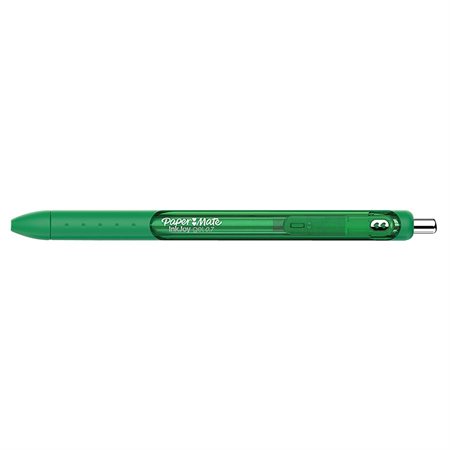 Stylo à bille rétractable InkJoy® gel 0,7 mm. À l'unité vert