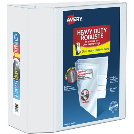 Heavy-Duty Presentation Binder White 5 in.