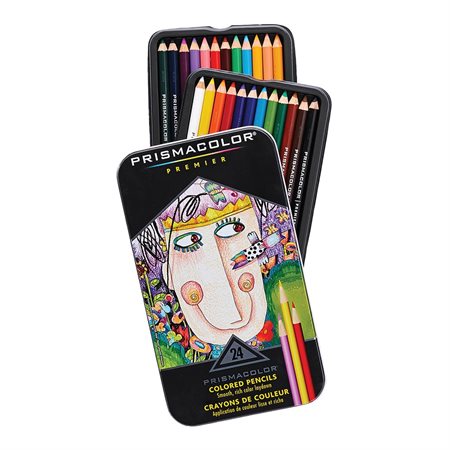 Crayons de couleur Premier® boîte de 24