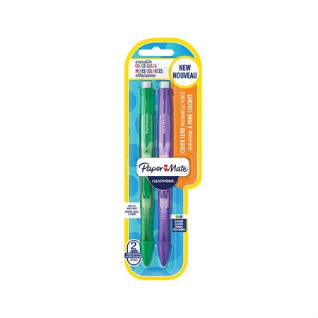 Clearpoint® Mechanical Pencil Package of 2 - 0.7 mm green and purple