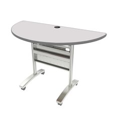 Tucana Conference Table Half-Round Table Top, 48 x 24" grey