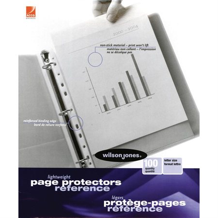 Pochette protectrice en polypropylène Boîte de 100 légers