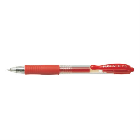 Stylos à bille roulante rétractable G2 0,7 mm rouge