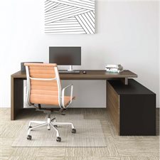 EconoMat® Chairmat With lip 25 x 12" Studded 45 x 53"