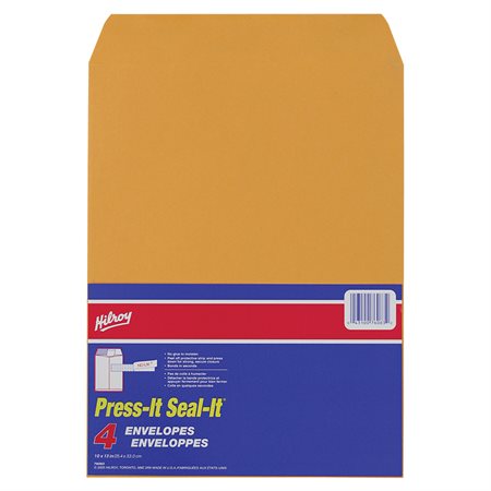 Enveloppe kraft Press-it Seal-it® 10 x 13 po. (4)