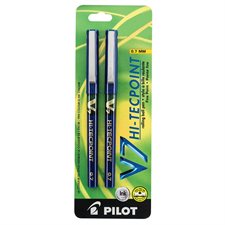 Stylos à bille roulante Hi-Tecpoint V5 / V7 0,7 mm. Paquet de 2. V7. bleu