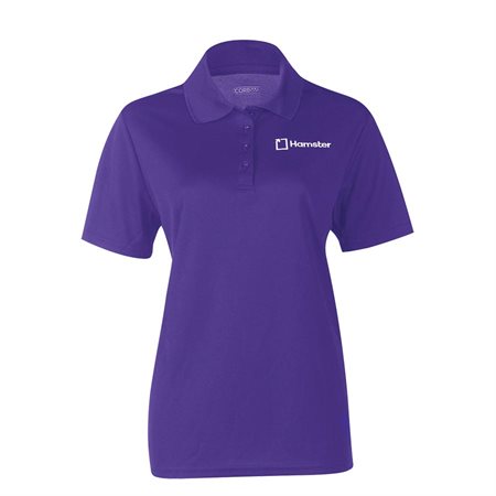 Hamster Short Sleeve Polo for Women Violet small