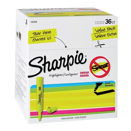 Tank Highlighter Box of 36 yellow