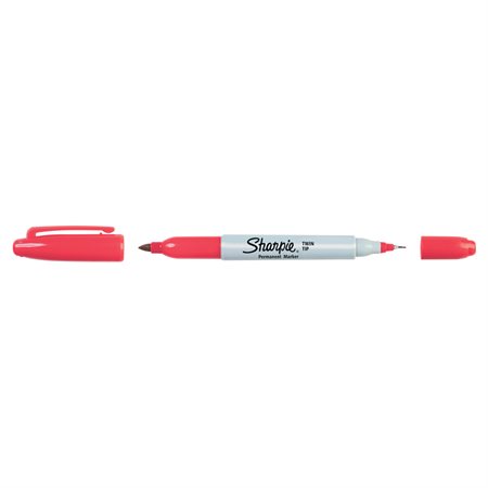 Twin Tip Permanent Marker Sold Individually red