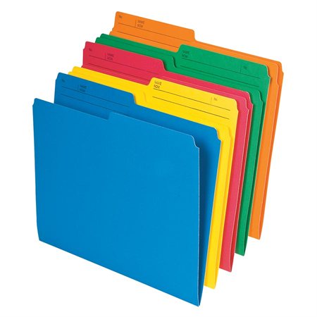 Reversible file folders Legal yellow