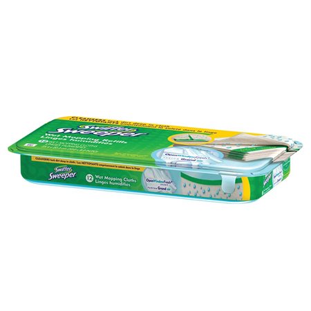 Recharge de serviettes humides "Swiffer Sweeper"