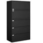 Fileworks® 9300 Plus Lateral Filing Cabinets 5 drawers black