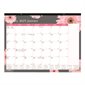 Calendrier sous-main mensuel marguerite rose (2025)